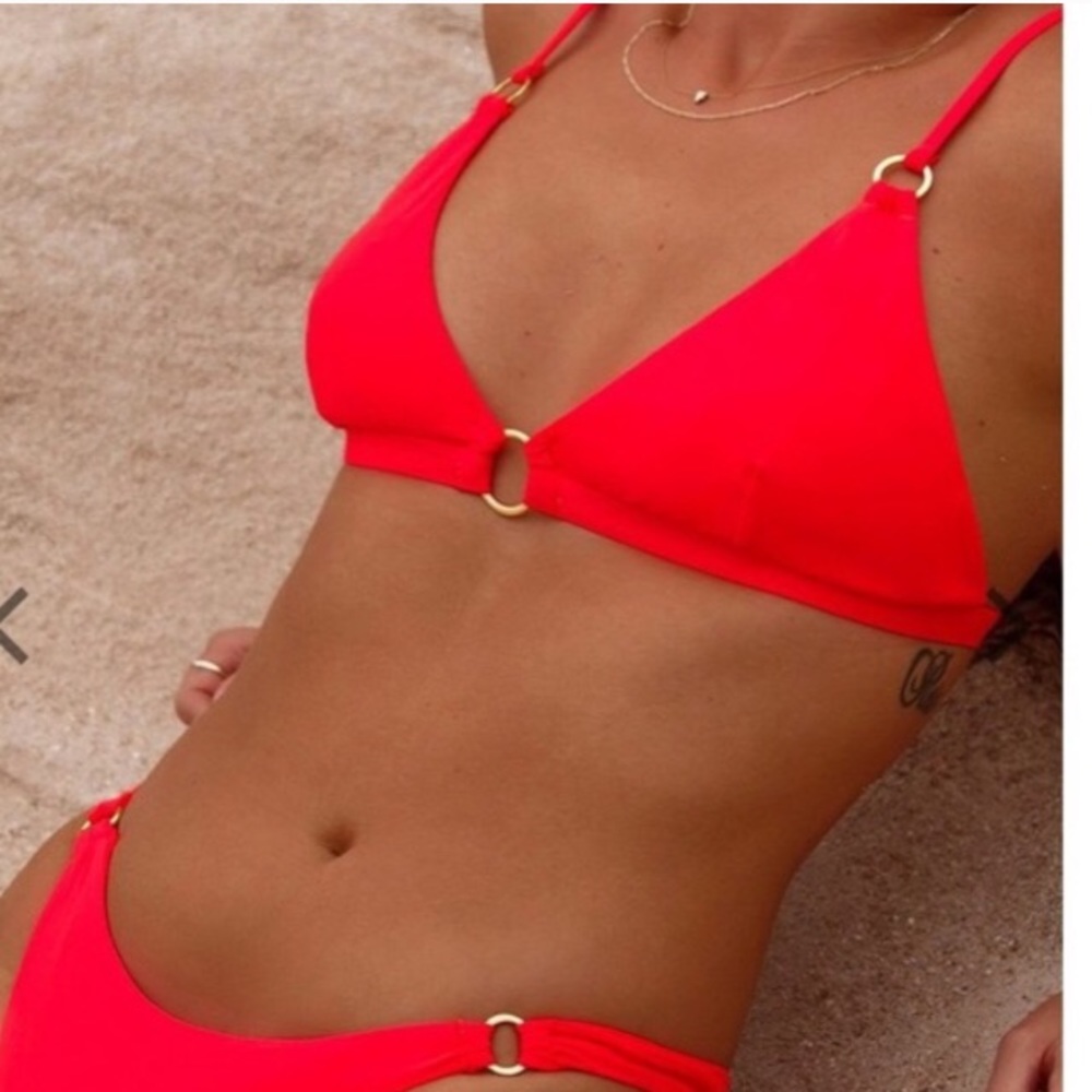 ❌SOLD❌Riri blackbough swimsuit set in flame